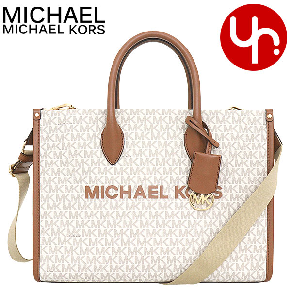 マイケルコース MICHAEL KORS バッグ トートバッグ 35R5G7ZT2B バニラ 特別送料無料 ミレラ シグネチャー ロゴ ミディアム EW トート アウトレット品レディース ブランド 通販 斜めがけ 通勤 2025SS