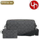 コーチ COACH バッグ ショルダーバッグ FCV762 CV762 チャコール×ブラック 特別送料無料 アクセル シグネチャー コーテッド キャンバス レザ...