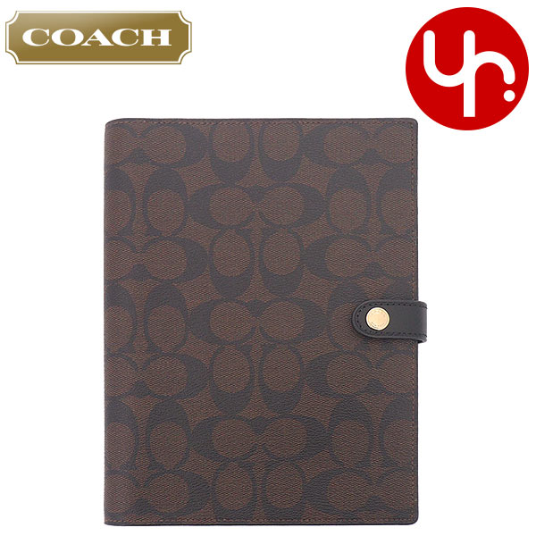コーチ COACH 小物 ノート F00222 222 ブラウン×ブラック 特別送料無料 シグネチャ