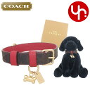 コーチ COACH 犬小物 首輪 中型犬用 FCH146 CH146 ブラウンブラック×レッドアップル 特別送料無料 シグネチャー コーテッド キャンバス レザ...