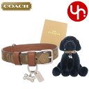 コーチ COACH 犬小物 首輪 中型犬用 FCH146 CH146 カーキ×サドル 特別送料無料 シグネチャー コーテッド キャンバス レザー ミディアム ペ...