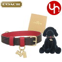 コーチ COACH 犬小物 首輪 大型犬用 FCH154 CH154 ブラウンブラック×レッドアップル 特別送料無料 シグネチャー コーテッド キャンバス レザ...