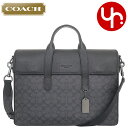 コーチ COACH バッグ ビジネスバッグ FCZ402 CZ402 チャコール×ブラック 特別送料無料 サリバン シグネチャー コーテッド キャンバス レザー...