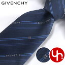 ジバンシィ GIVENCHY アパレル ネクタイ GV80LS J5902 ネイビー×ブルー 特別送料無料 ジバンシィ ストライプ ロゴ シルク ネクタイメンズ...