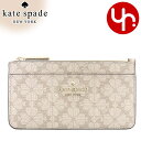 ケイトスペード kate spade 財布 コインケース KK895 ダークベージュマルチ 特別送料無料 スペード フラワー PVC ラージ スリム カード ホ...