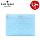 ケイトスペード kate spade 小物 ポーチ KK254 モントークブルー 特別送料無料 スペード フラワー リサイクルポリエステル コスメティック ポー...