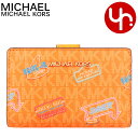 マイケルコース MICHAEL KORS 財布 二つ折り財布 35T5GTVF6V ポップオレンジ 特別送料無料 ジェット セット トラベル シグネチャー ネオ...
