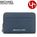 マイケルコース MICHAEL KORS 財布 コインケース 35H8STVZ5L ネイビー 特別送料無料 ジェット セット トラベル レザー ミディアム ジップ アラウンド カードケース ウォレット アウトレット品レディース ブランド 通販 2025AW