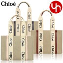 クロエ chloe バッグ トートバッグ CHC22AS383 I26 特別送料無料 WOODY ウッディ リネン キャンバス ロゴ リボン ミディアム トート...