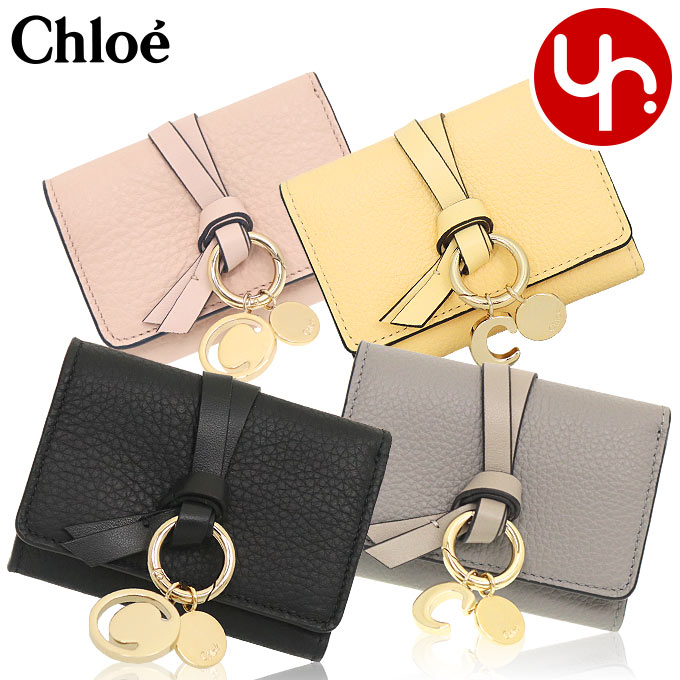 【24時間限定ポイント2倍】クロエ chloe 財布 三つ折り財布 CHC17AP946 H9Q CHC21WP946 F57 特別送料無料 ALPHABET アルファベット レザー ミニ トリフォールド ウォレットレディース ブランド 通販