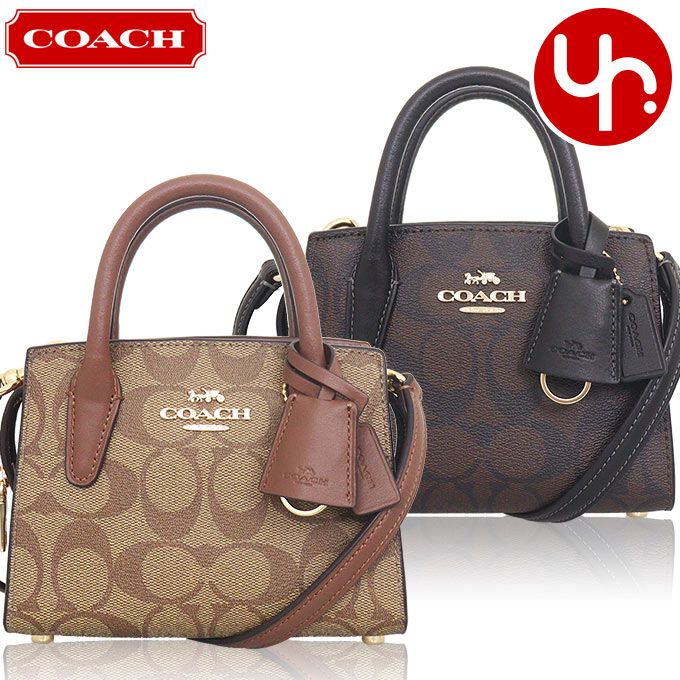 コーチ COACH バッグ ショルダーバッグ FCO975 CO975 特別送料無料 アンドレア シグネチャー コーテッド キャンバス ミニ キャリーオール アウトレット品レディース ブランド 通販 斜めがけ 2024SS