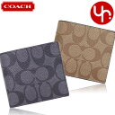 コーチ 二つ折り財布 メンズ コーチ COACH 財布 二つ折り財布 F66551 メンズ 特別送料無料 コーチ シグネチャー PVC レザー ID ビルフォールド ウォレット アウトレット ブランド 通販 2022