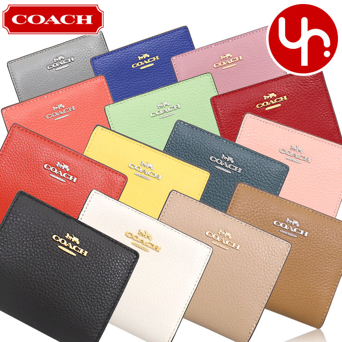 コーチ 革財布 レディース コーチ COACH 財布 二つ折り財布 FC2862 C2862 特別送料無料 ラグジュアリー ペブルド レザー C チャーム スナップ ラウンド ジップ ウォレット アウトレットレディース ブランド 通販