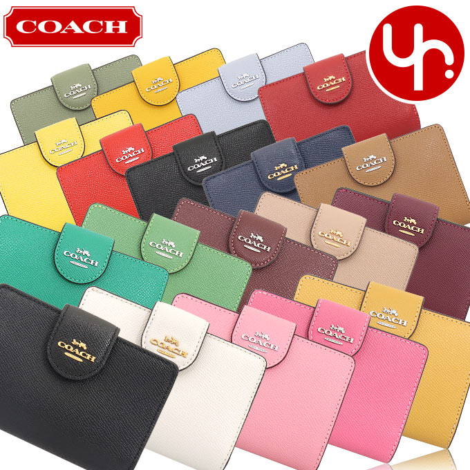 楽天インポートコレクションYR メンズ【24時間限定ポイント2倍】コーチ COACH 財布 二つ折り財布 F06390 6390 特別送料無料 ラグジュアリー クロスグレーン レザー ミディアム コーナー ジップ ウォレット アウトレットレディース ブランド 通販 L型