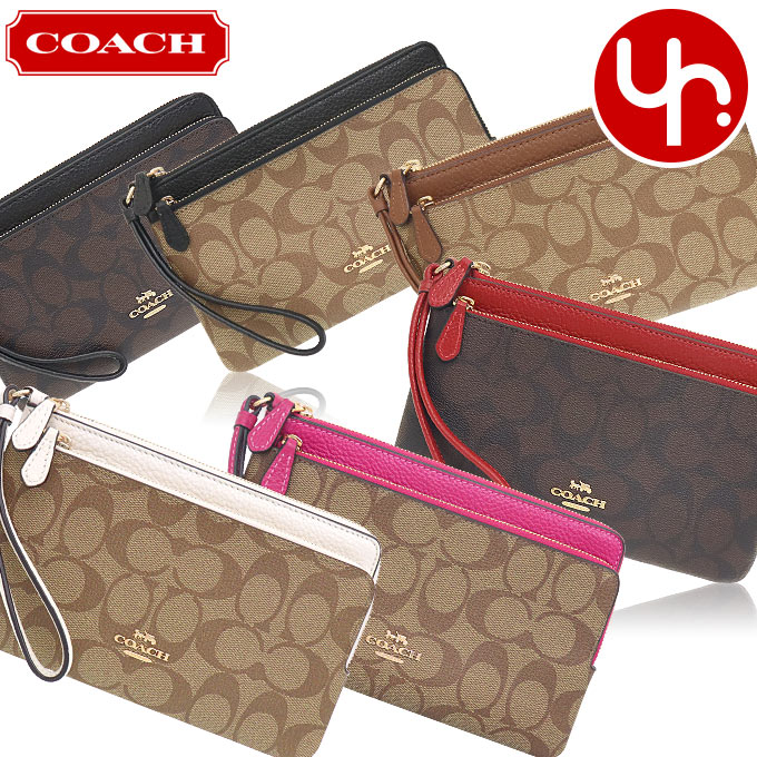 コーチ 長財布 レディース コーチ COACH 財布 長財布 FC5576 C5576 特別送料無料 ラグジュアリー シグネチャー PVC レザー ダブル ジップ ウォレット アウトレット品 レディース ブランド 通販 L型