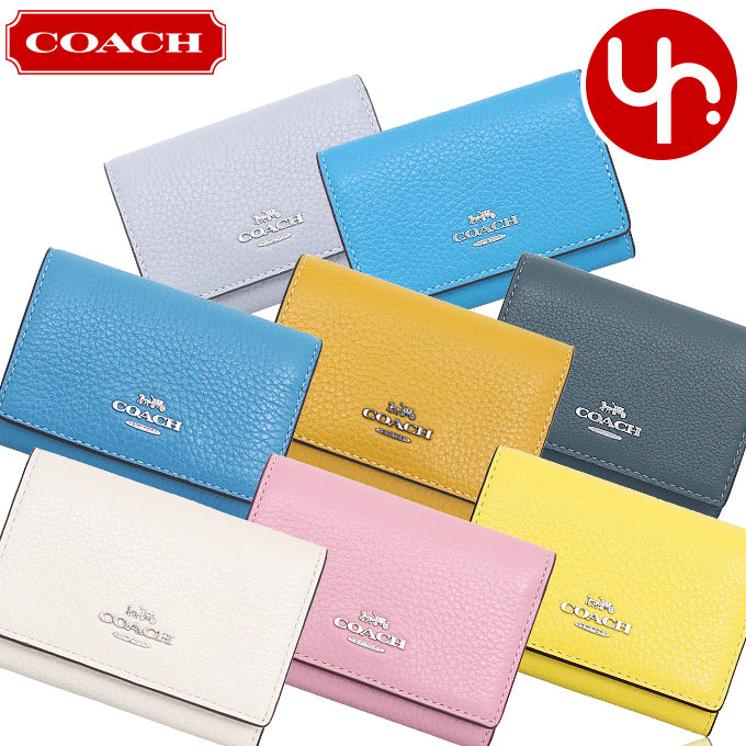 コーチ 革財布 レディース コーチ COACH 財布 三つ折り財布 FCM238 CM238 特別送料無料 スムース レザー マイクロ ウォレット アウトレット品レディース ブランド 通販 L型 2023AW