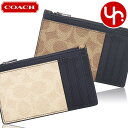 コーチ COACH 小物 カードケース FCAB81 CAB81 特別送料無料 シグネチャー コーテッド キャンバス レザー カラーブロック ジップ カード コ...