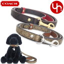 コーチ COACH 犬小物 リード FCH155 CH155 特別送料無料 シグネチャー コーテッド キャンバス レザー スモール ペット リーシュ (ボックス...