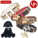 コーチ COACH 犬小物 首輪 小型犬用 FCH144 CH144 特別送料無料 シグネチャー コーテッド キャンバス レザー スモール ペット カラー (ボ...