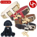 コーチ COACH 犬小物 首輪 中型犬用 FCH146 CH146 特別送料無料 シグネチャー コーテッド キャンバス レザー ミディアム ペット カラー (...