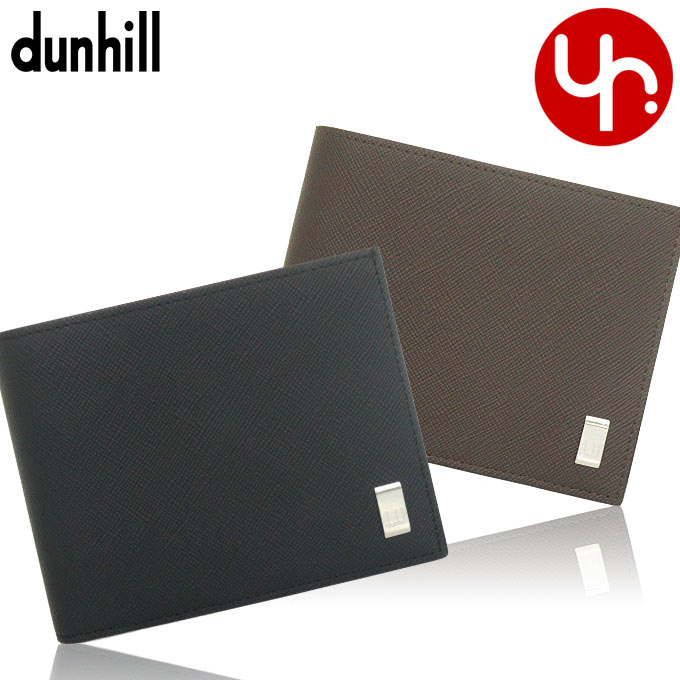 ダンヒル 二つ折り財布（メンズ） ダンヒル Dunhill 財布 二つ折り財布 DU22R2P10PS 特別送料無料 プレーン PVC メタル ロゴ プレート コインパース ビルフォールド ウォレットメンズ ブランド 通販 2023SS