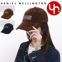 ダニエルウェリントン Daniel Wellington アパレル 帽子 DW02300007 特別送料無料 ロゴ刺繍 レザーパッチ ベロア ベースボールキャッ...