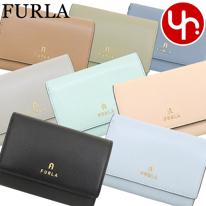 フルラ FURLA 財布 二つ折り財布 WP00325 ARE000 特別送料無料 フルラ カメリア レザー ミディアム フラップ コンパクト ウォレットレディース ブランド 通販 L型 2023SS