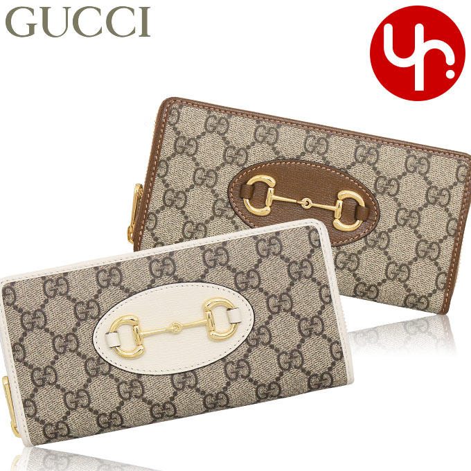 グッチ 長財布 レディース グッチ GUCCI 財布 長財布 621889 92TCG 特別送料無料 GGスプリームキャンバス レザー ホースビットラウンド ジップ ウォレットレディース ブランド 通販