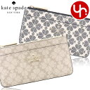 ケイトスペード kate spade 財布 コインケース KK895 特別送料無料 スペード フラワー PVC ラージ スリム カード ホルダー アウトレット品...