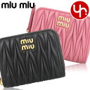 ミュウミュウ miumiu 財布 コインケース 5MM268 AFPP 特別送料無料 マテラッセ レザー メタル ロゴ ラウンド ジップ カード コインケースレ...