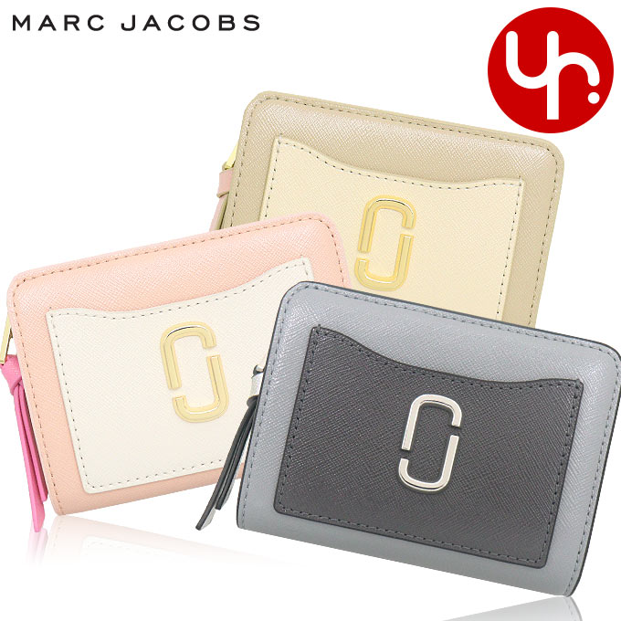 マークジェイコブス 財布（レディース） マークジェイコブス Marc Jacobs 財布 二つ折り財布 2F3SMP062S07 特別送料無料 ザ スナップショット サフィアーノレザー ミニ コンパクト ウォレットレディース ブランド 通販 L型 2024SS