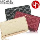マイケルコース MICHAEL KORS 財布 二つ折り財布 35F2GTVE3J 特別送料無料 ジェット セット トラベル シグネチャー ジャガード ラージ ...