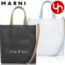 マルニ MARNI バッグ ショルダーバッグ SHMP0040L3 P6533 特別送料無料 ミュゼオ カラーブロック レザー トップ ハンドル ミニバッグレデ...