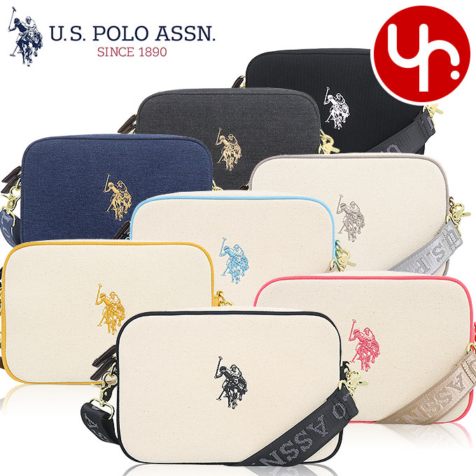 ユーエスポロアッスン U.S.POLO ASSN. バッグ ショルダーバッグ USPA2673 特別送料無料 リバイバル キャンバス ポイントゲッター P ロゴ ショルダーバッグ M ショルダーストラップ 2本セットレディース 斜めがけのサムネイル