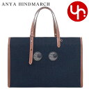 アニヤ ハインドマーチ ANYA HINDMARCH バッグ トートバッグ 197809 ネイビー 特別送料無料 アイズ コットン エコ レザー トートレディー...