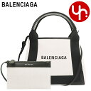 バレンシアガ BALENCIAGA バッグ ショルダーバッグ 390346 2HH3N ナチュラル×ブラック 特別送料無料 ネイビー カバス ロゴ プリント キャンバス XS トートバッグ (ポーチ付き)レディース ブランド 通販 斜めがけ