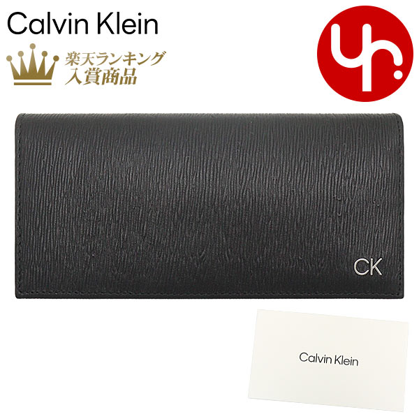 カルバンクライン 財布（メンズ） カルバン クライン Calvin Klein 財布 長財布 31CK190003 ブラック 特別送料無料 ジェニュイン レザー ジップ コイン ポケット ロング フォールド ウォレットメンズ ブランド 通販 薄型 2023SS