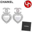 シャネル ピアス（レディース） 【48時間限定ポイント2倍】シャネル CHANEL アクセサリー ピアス ABB635 B14143 シルバー 特別送料無料 CCマーク ココマーク ラインストーン ハート パール ピアスレディース ブランド 通販 2023AW