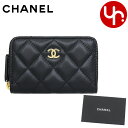 シャネル CHANEL 財布 コインケース AP0216 Y01295 ブラック 特別送料無料 マトラッセ ラムスキン クラシック ジップ コインパースレディース ブランド 通販 2023AW