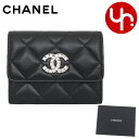シャネル CHANEL 財布 コインケース AP3988 B16265 ブラック 特別送料無料 マトラッセ ラムスキン クリスタル CCマーク ココマーク コイン カードケース ミニ フラップ ウォレットレディース ブランド 通販 2024AW