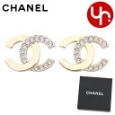 シャネル CHANEL アクセサリー ピアス ABF249 B19807 ゴールド×クリスタル 特別送料無料 CCマーク ココマーク メタル ストラス ラインス...
