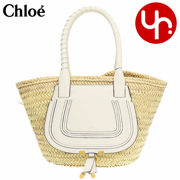 クロエ chloe バッグ トートバッグ CHC22SS728 G58 ホワイト 特別送料無料 MARCIE マーシー ハンドブレード ラフィア グレイン カーフ レザー ミディアム バスケットレディース ブランド 通販 通勤