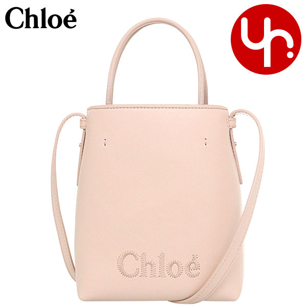 クロエ ショルダーバッグ レディース 【76時間限定ポイント2倍】クロエ chloe バッグ ショルダーバッグ CHC23UP873 I10 セメントピンク 特別送料無料 CHLOE SENSE クロエ センス シャイニー カーフ レザー マイクロ トートレディース ブランド 通販 斜めがけ 2023AW