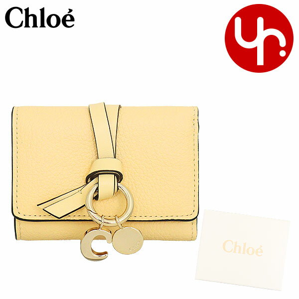 クロエ 三つ折り財布 レディース クロエ chloe 財布 三つ折り財布 CHC21WP946 F57 ソフトイエロー 特別送料無料 ALPHABET アルファベット レザー ミニ トリフォールド ウォレットレディース ブランド 通販 2024SS