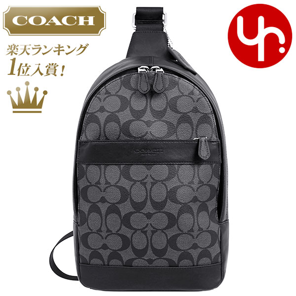 ショルダーバッグ コーチ COACH バッグ ショルダーバッグ F54787 チャコール×ブラック 特別送料無料 コーチ チャールズ シグネチャー PVC レザー スリング パック ボディー バッグ アウトレットメンズ レディース ブランド 通販 斜めがけ