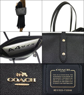 コーチ COACH バッグ トートバッグ F58846 ブラック 特別送料無料 コーチ ラグジュアリー クロスグレーン レザー シティー ジップ トップ トート アウトレット品激安 レディース ブランド セール 通販 SALE 通勤 2019 入学 卒業 ホワイトデー YR限定価格 あす楽