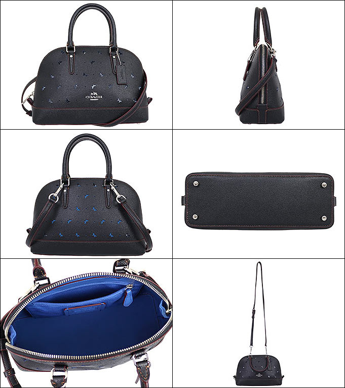 コーチ COACH F59346 バタフライ パフォレイテッド レザー ミニ シエラ サッチェル ドーム型 2wayショルダーバッグ