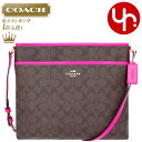 コーチ COACH バッグ ショルダーバッグ F23866 ブラウン×ブライトフューシャ 特別送料無料 コーチ ラグジュアリー シグネチャー PVC レザー ファイル バッグ アウトレット品激安 レディース ブランド セール 通販 SALE 斜めがけ クリスマス バッグ 楽天カード分割