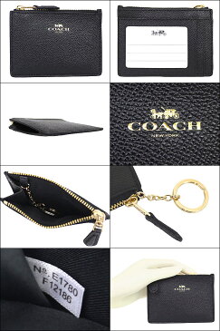 コーチ COACH 財布 コインケース F12186 ブラック 特別送料無料 コーチ ラグジュアリー クロスグレーン レザー ミニ ID キーリング スキニー アウトレット品激安 メンズ レディース ブランド セール 通販 SALE 2019 入学 卒業 ホワイトデー YR限定価格 あす楽