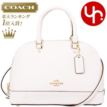 【24時間限定ポイント10倍】コーチ COACH バッグ ハンドバッグ F27591 チョーク 特別送料無料 コーチ ラグジュアリー クロスグレーン レザー ミニ シエラ サッチェル アウトレット品レディース ブランド 通販 斜めがけ 2020 父の日 あす楽